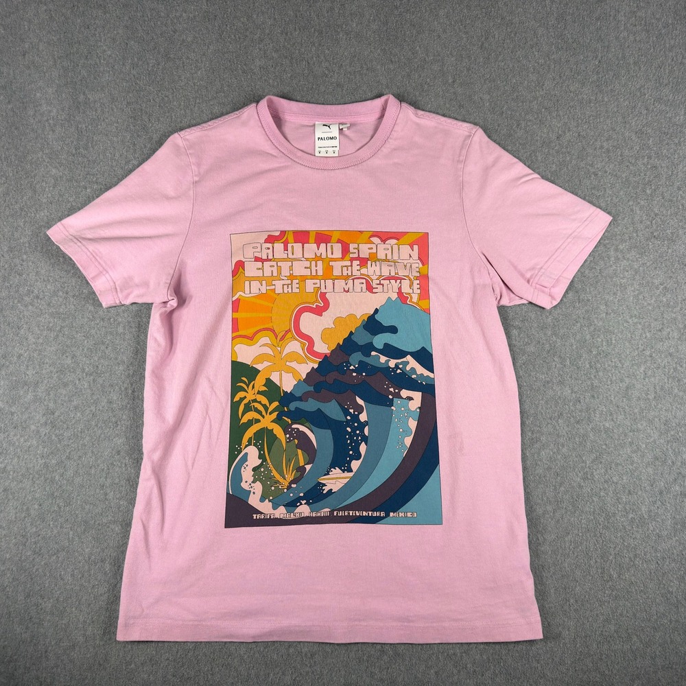 PUMA X Palomo Crew‎ Neck T-Shirt Mens M Pink Casual
